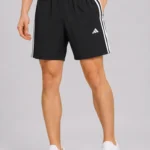 Black Drifit Shorts with Stripes