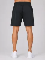 Black Drifit Shorts with Stripes - Image 2
